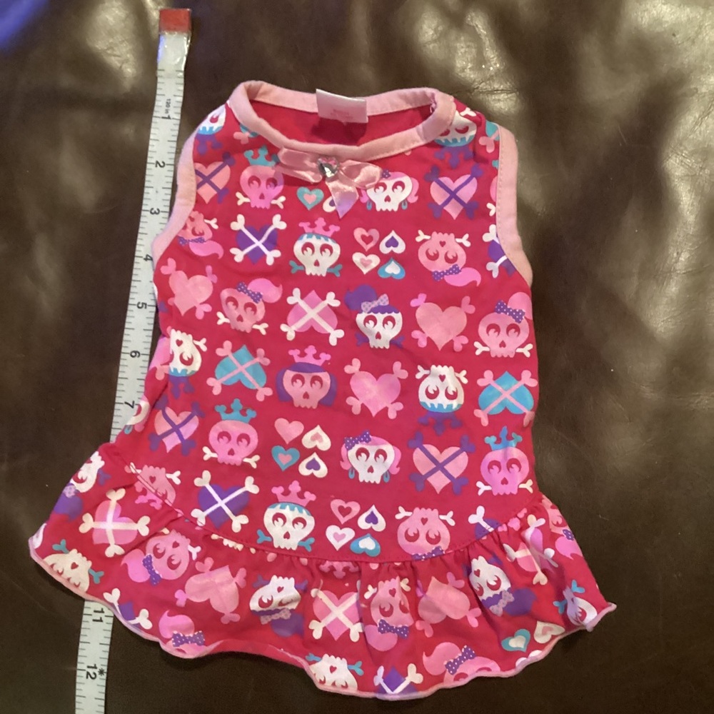 Bundle 2 for $10 - dog heart skull and cross bone dress
